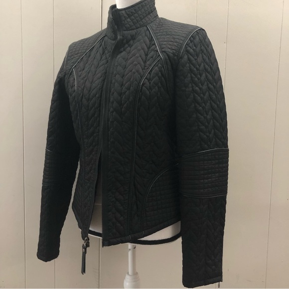 HARLEY Davidson Sz M Black Quilted Jacket - Picture 6 of 16